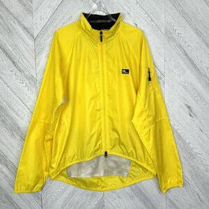 RLX Ralph Lauren Polo Sport  Windbreaker Jacket Mens Large Yellow Full Zip Golf